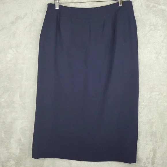 Pendleton Blue Midi Pencil Skirt for Work - Picture 3 of 8